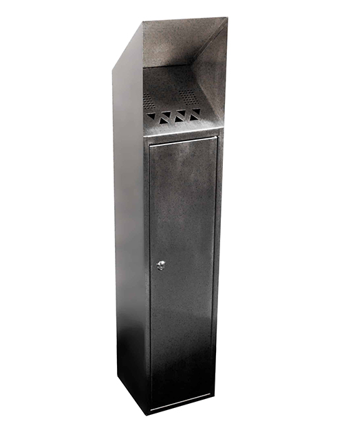 Cigarette Bin Floor Mountable Coated Steel Ashtray Epsilon