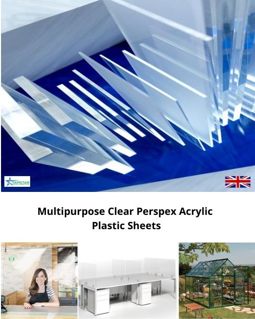 Clear Perspex Acrylic Plastic Sheet Multi-Purpose 3mm