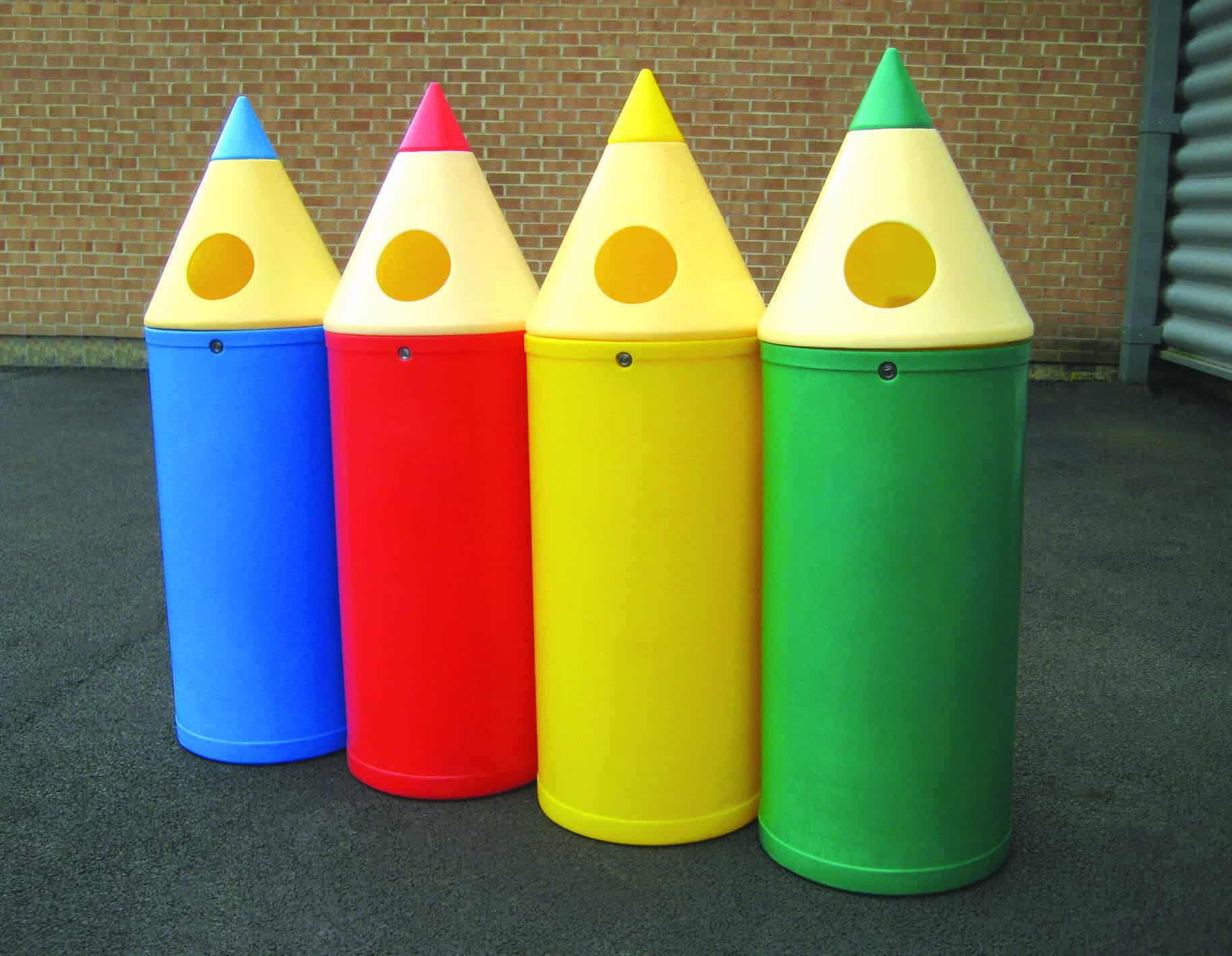 Mid Pencil Litter Bin Group