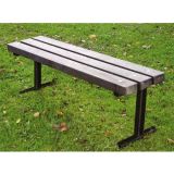 Recycled plastic bench 3 person blackthorn