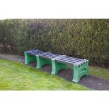 Recycled playground 3-4 person hazel bench