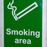 Smoking or Vaping area sticker