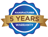 5 Years Warranty