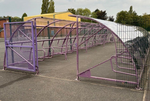 school bike shelter Bike shelters & bike stands