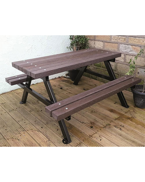 Recycled Plastic Picnic Table 6 Person Blackthorn