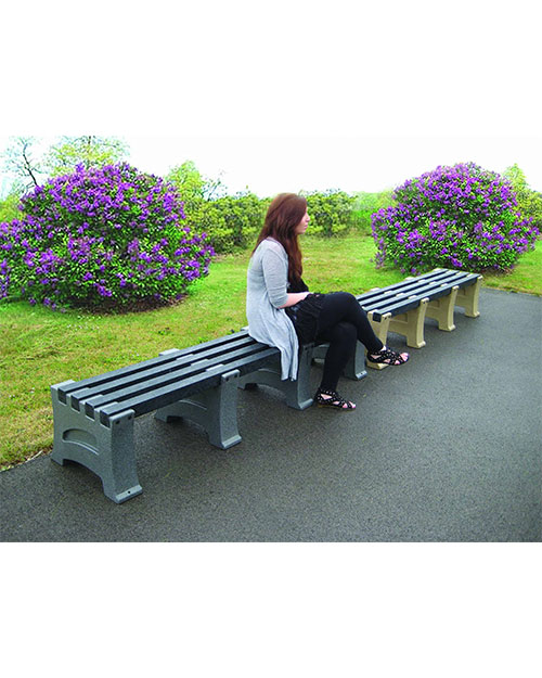 four person recycled plastic bench