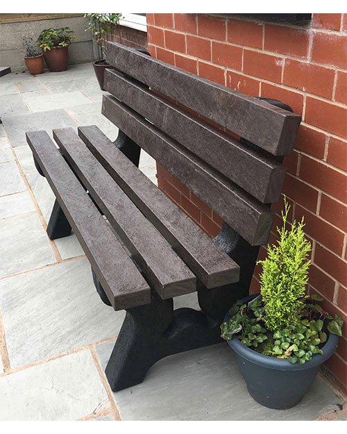 Recycled Plastic Seat 3 Person Larch