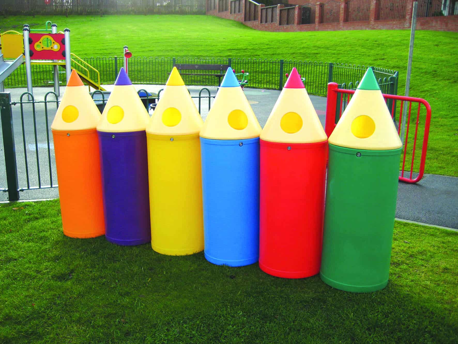 Pencil Outdoor Litter Bin