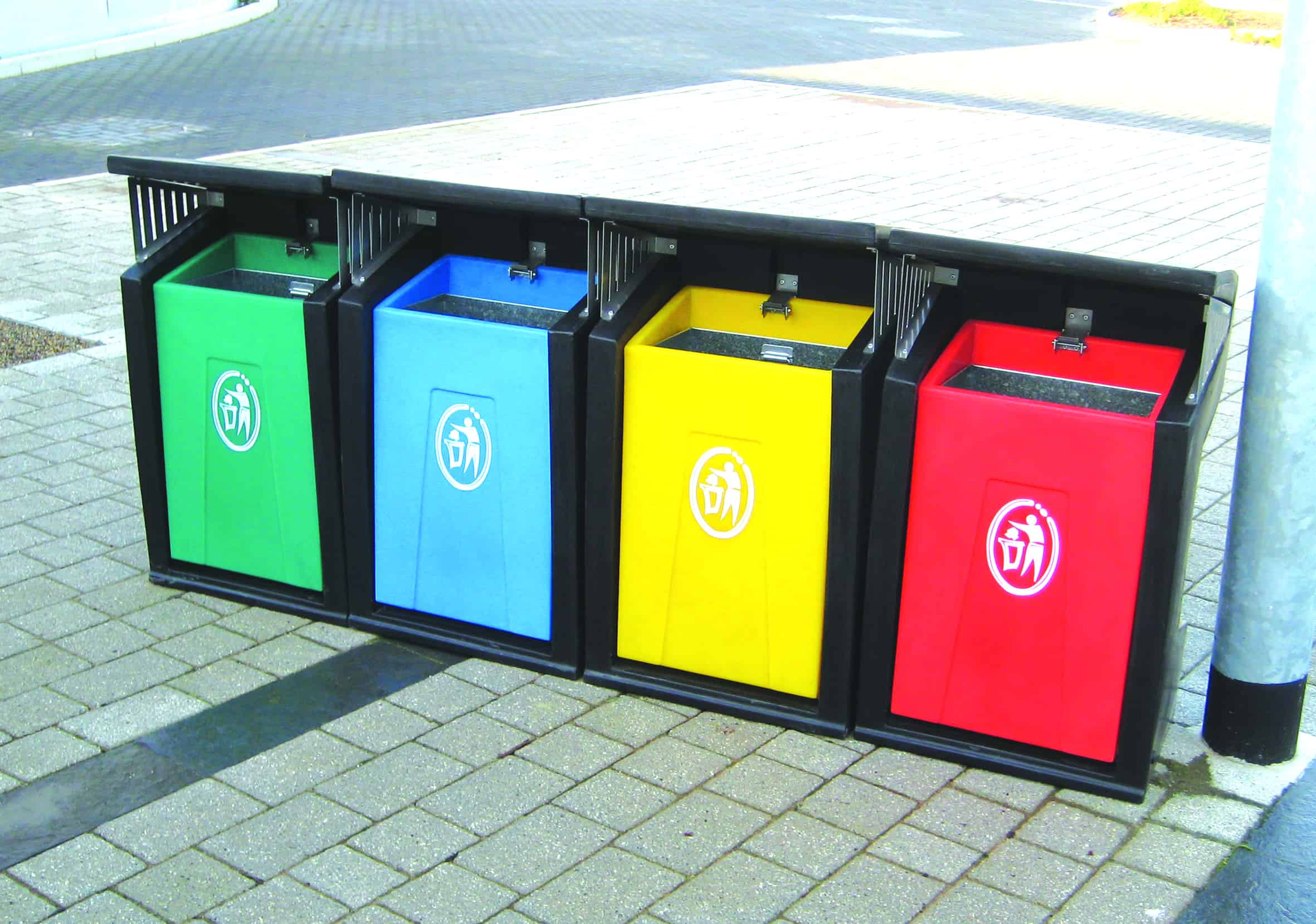 Outdoor Litter Recycling Bin Douglas