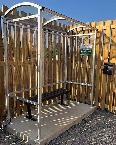 Reduce Littering Smoking Shelter