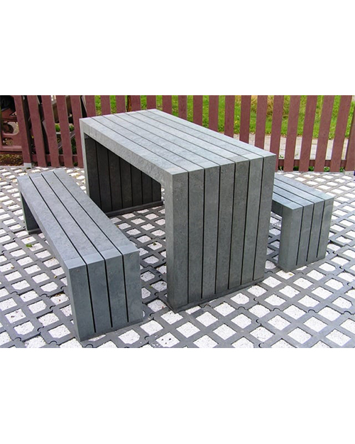 Recycled Plastic Table Bench