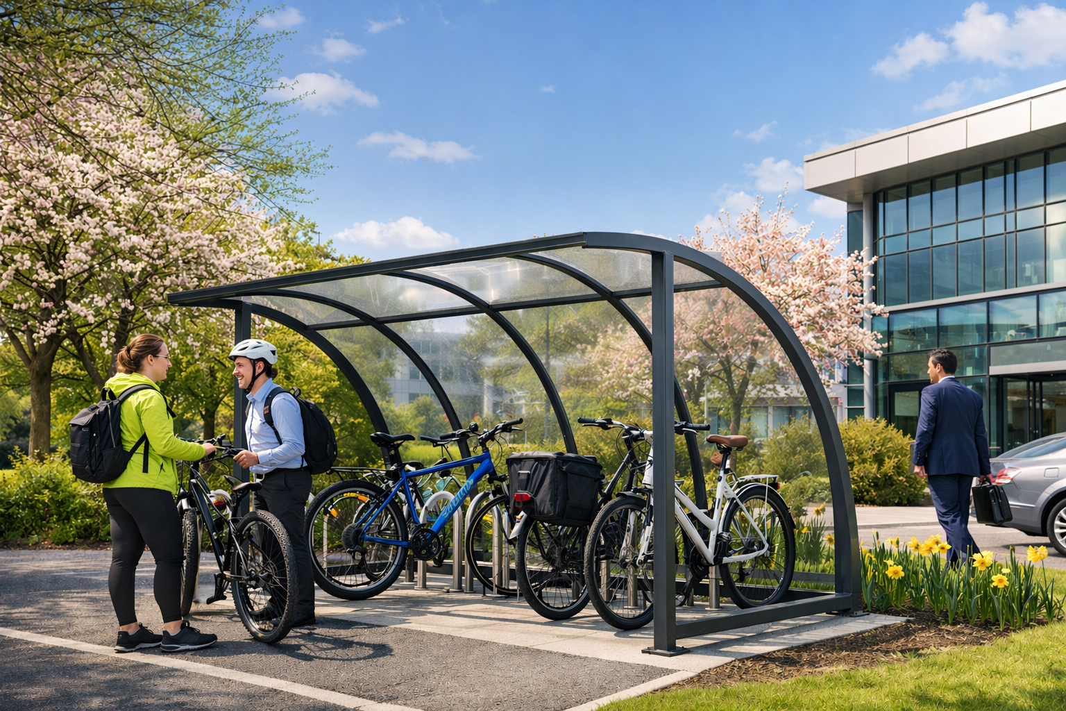 Why Spring Is the Best Time to Install a Cycle Shelter for Your Business